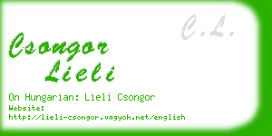 csongor lieli business card